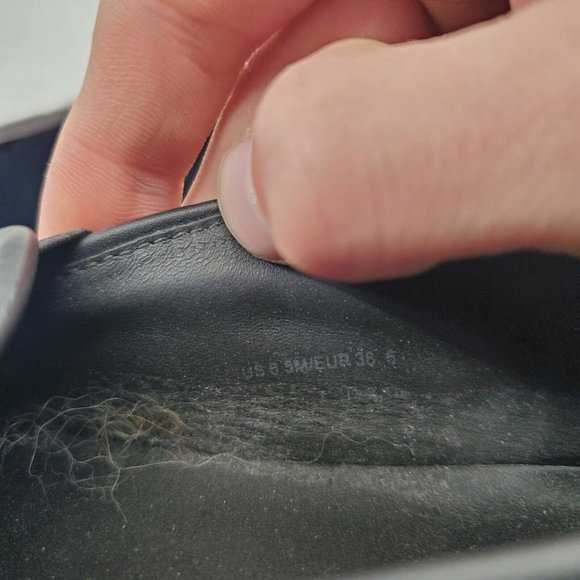 Vince Womens Size 6.5M Sneakers Shoes Calf Pony Hair Animal Print Black Ivory - Picture 6 of 8